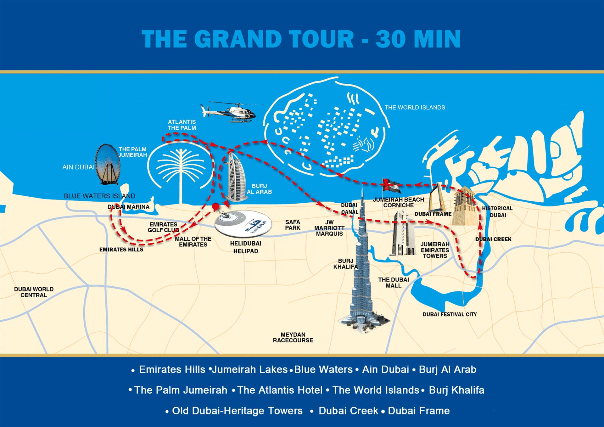 30 Mins Grand Helicopter Tour Dubai